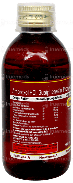 Healtuss A Syrup 100Ml Healtuss A Syrup 100Ml